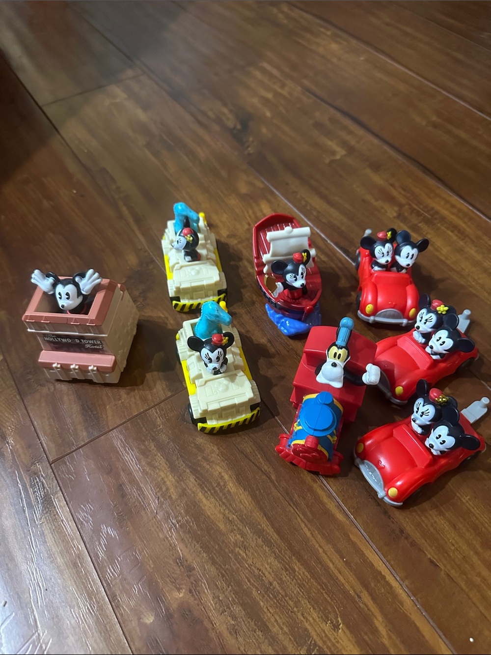 8 Disney WDW McDonald’s Runaway Railway Happy Meal Toys Mickey Minnie Goofy